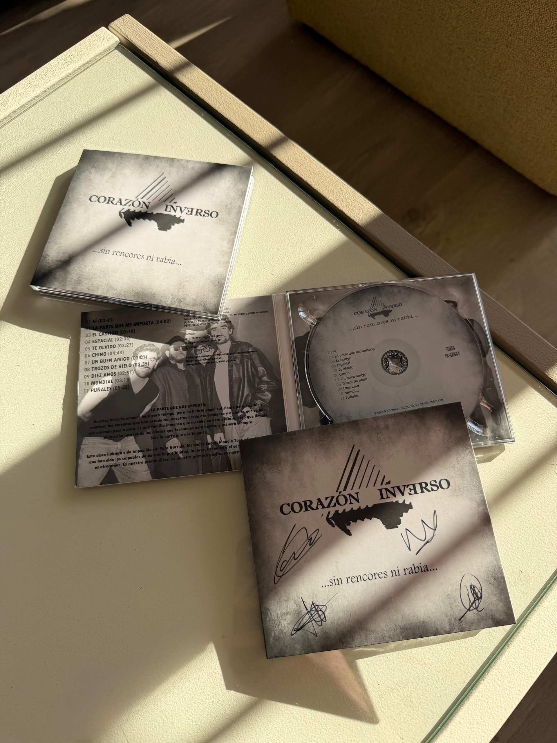 Sin rencores ni rabia — CD de Corazón Inverso