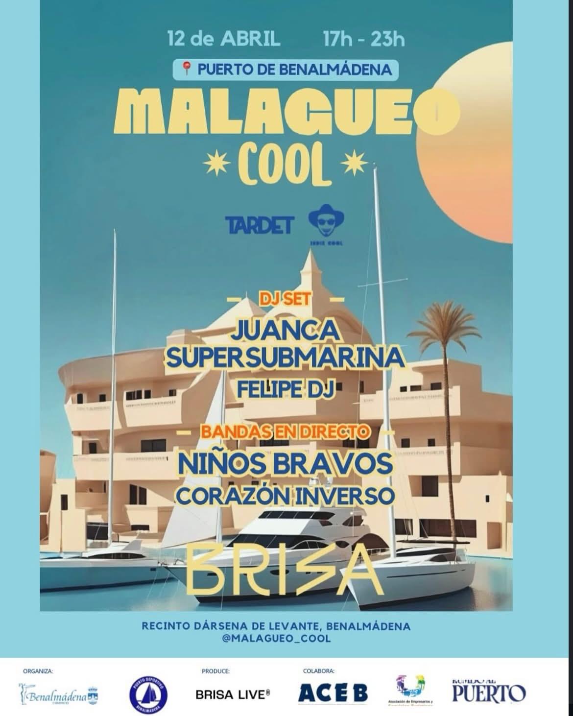 Cartel de concierto de Corazón Inverso Malagueo Cool